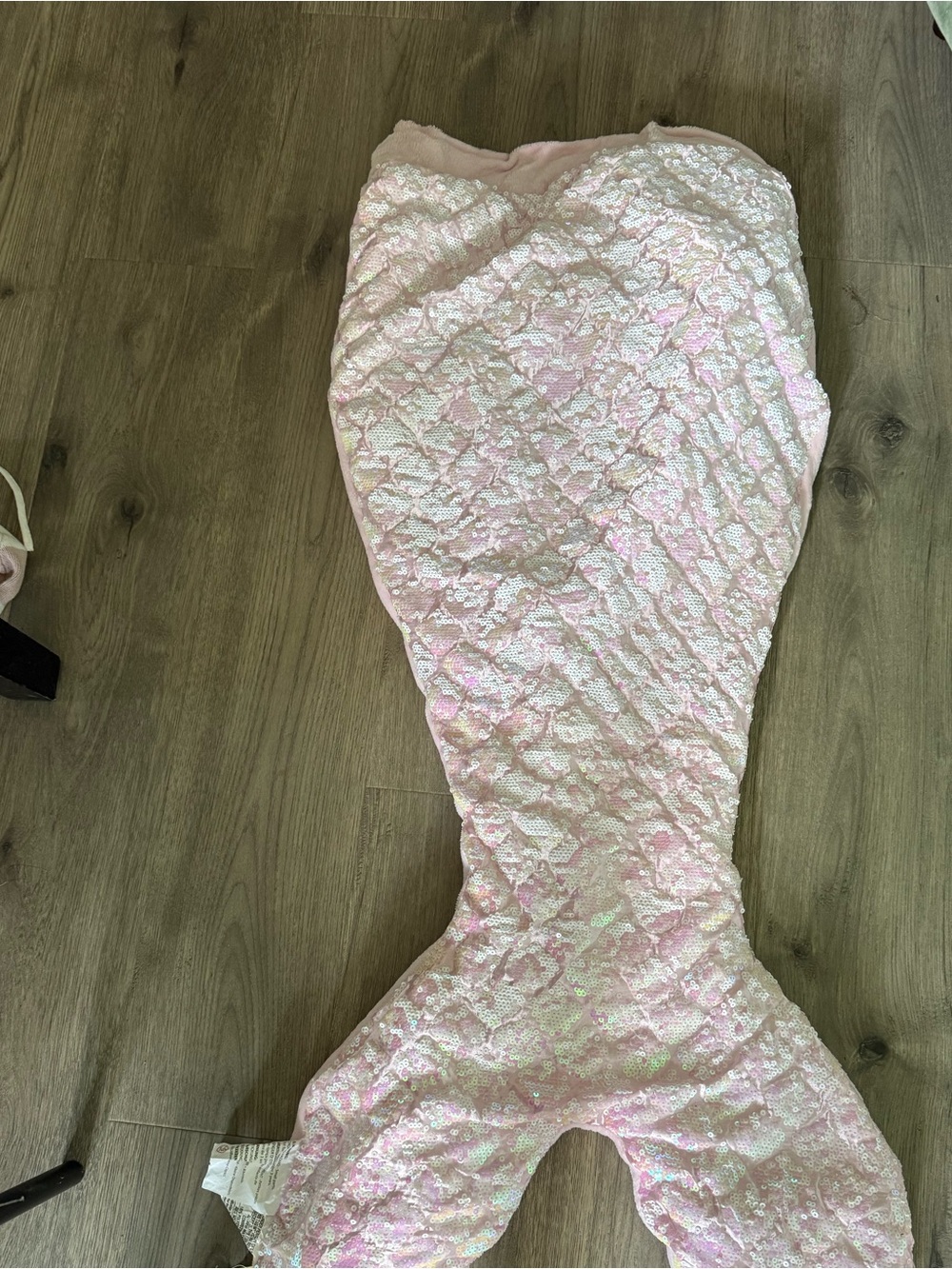 Cynthia Rowley Pink Iridescent Mermaid Tail Footie